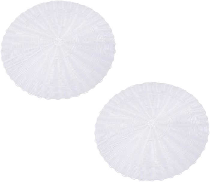 Silicone Steamer Mat 2 Pack Non Stick Heat Resistant for Steamed Buns Dim Sum