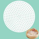 Reusable Silicone Bamboo Steamer Liners, 4 Inch Small Steam Paper Mat Replacement for Dumplings Steamed Buns (8 Packs)