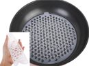 (Set of 2) Kitchen Reusable Nonstick 9-Inch Silicone Sheets, Round Steamer Mesh, Air Fryer Liner, Frying Pan, Dim Sum Pad, Baking Mat, Microwave, Dishwasher & Oven Safe up to 482 °F,